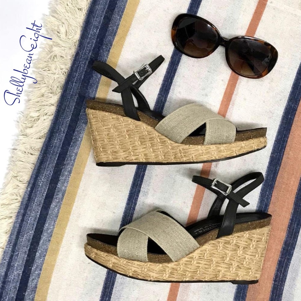 DONALD PLINER Hand Made Spain WEDGE Sandals 6.5